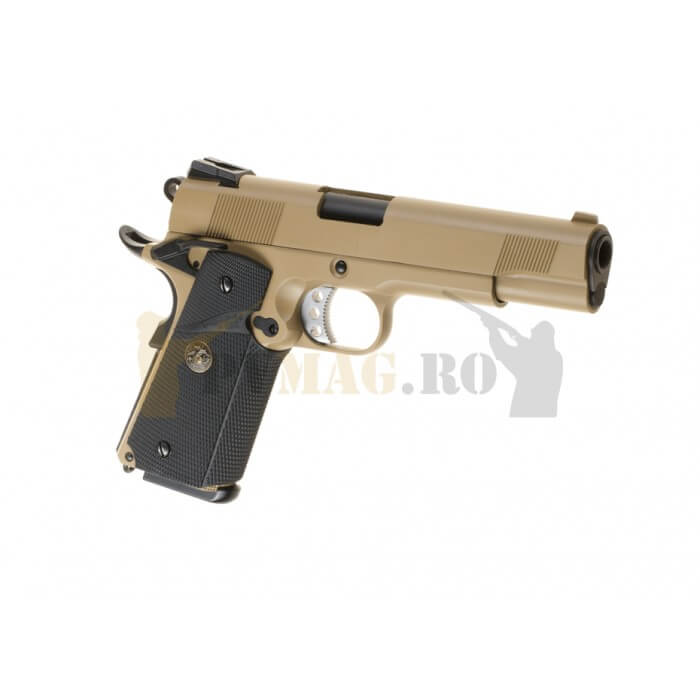 Replica pistol airsoft M1911 MEU Full Metal Desert GBB