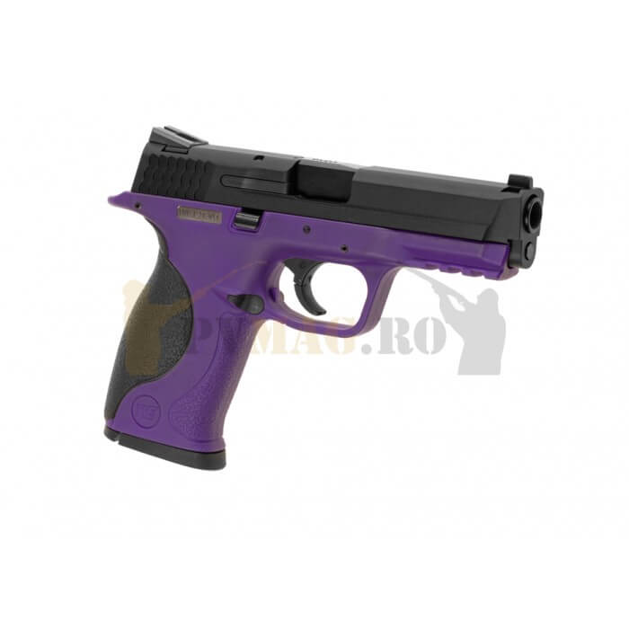 Replica pistol airsoft M&P Metal Purple GBB